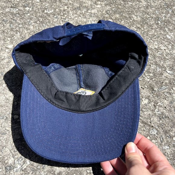 Boy Scouts BSA Wolf Blue Gold Made in the USA Twill M/L SnapBack Cap Hat - Picture 3 of 5